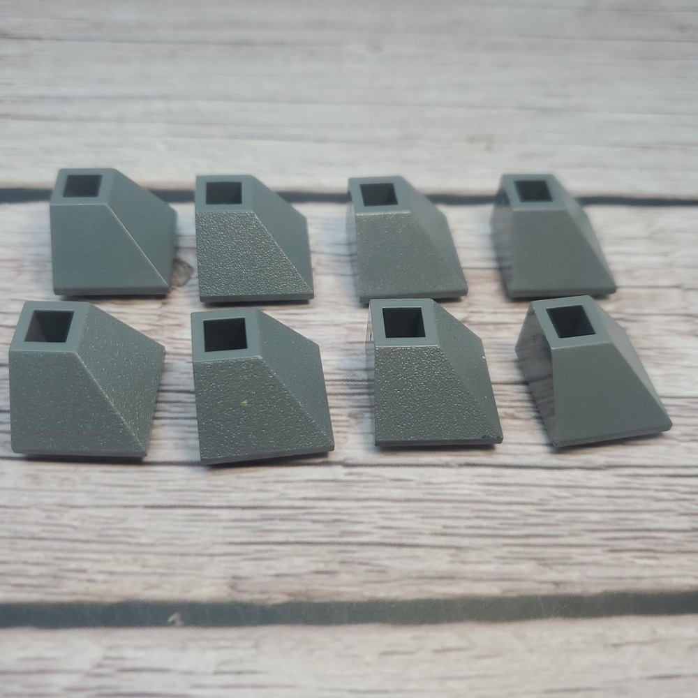 LEGO Parts - Dark Bluish Gray Slope, Inverted 45 2 x 2 Convex - No 3676 - QTY 8